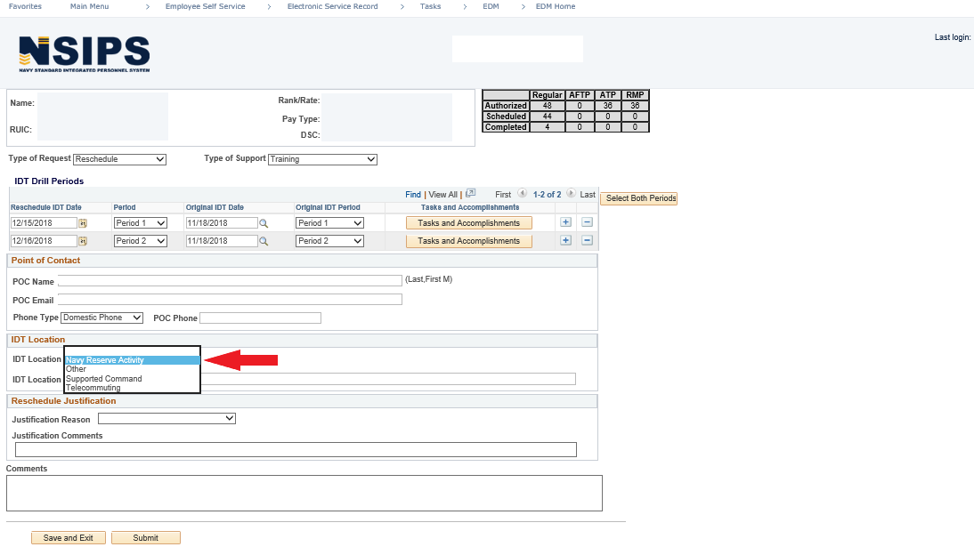 IDT Request Process | Navy How-to
